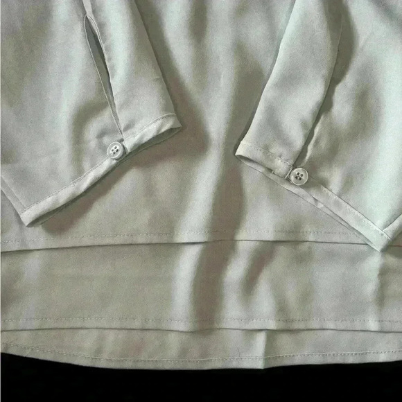Coldwater Creek NWOT  Flowy Long Sleeve Mint  Blouse Size XL - Picture 9 of 9
